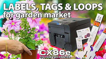 Print your own Labels, Stakes, Tags & Loops for the Garden Market 🌿🌻with DTM CX86e using PermaTec