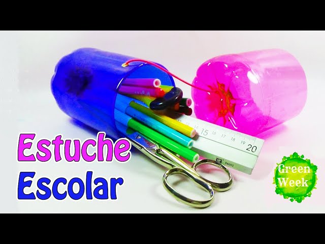 Estuche con botellas de plastico - Ecobrisa -