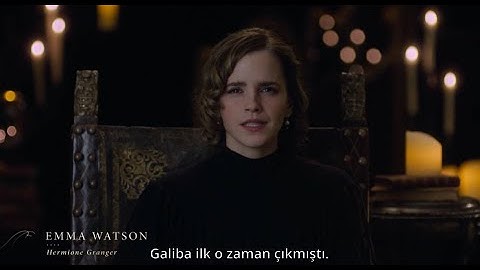 Emma Watson’ın Harry Potter’la tanışması | Return to Hogwarts Türkçe altyazılı