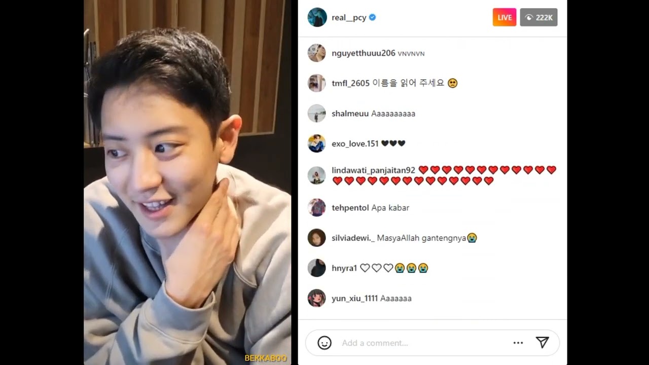 Chanyeol EXO (real__pcy) - Instagram Live (Military Enlistment) 29 September 2022