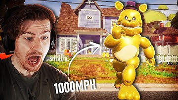 The FAST FREDBEAR Hello Neighbor mod traumatised me..