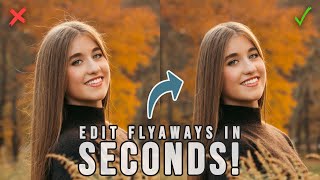 how to remove stray hairs in seconds from photos using ai in photoshop & lightroom