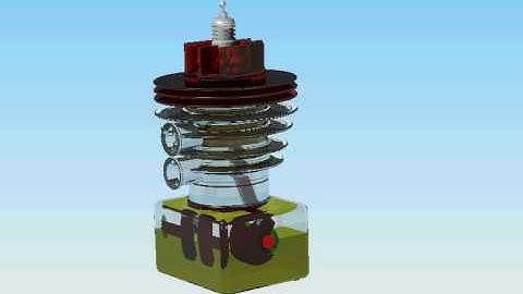 Animation of two stroke engine in Solid Edge v20 in photorealistic rendering