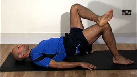Effective glut medius one leg bridge exercise
