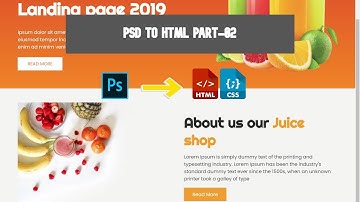 PSD to HTML CSS Template Design | Part-02