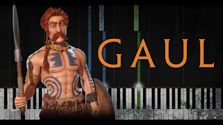 Civilization 6 - Gaul Main Theme - Piano Cover - New Frontier Pass видео