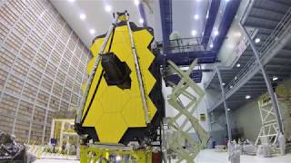 Time-lapse: Webb Telescope Element Folded and Prepped for Shipping to NASA Johnson
Time lapse video of engineers in NASAs Goddard Space Flight Center clean room folding and placing NASAs James Webb Space Telescope optical and instrument element into its shipping container, called the Space Telescope Transporter for Air Road and Sea (STTARS). This video is from May, 2017.
Credit: NASAs Goddard Space Flight Center
Lead Producer: Michael McClare
Technical Support: Aaron E. Lepsch
Download video (sped up version): https://svs.gsfc.nasa.gov/12609#84588
Videographers: Sophia Roberts, Michael P. Menzel, Michael Randazzo
Photographer: Christopher Gunn Time-lapse: Webb Telescope Element Folded and Prepped for Shipping to NASA Johnson