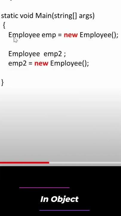 Class Vs Object in object oriented programming in C - YouTube