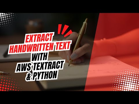 Extract Handwritten Text with AWS Textract & Python - video from Laitkor