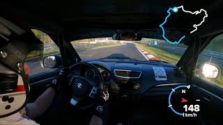 Nordschleife Touristenfahrten | Suzuki Swift Rent4Ring | 8:47 BTG | Onboard