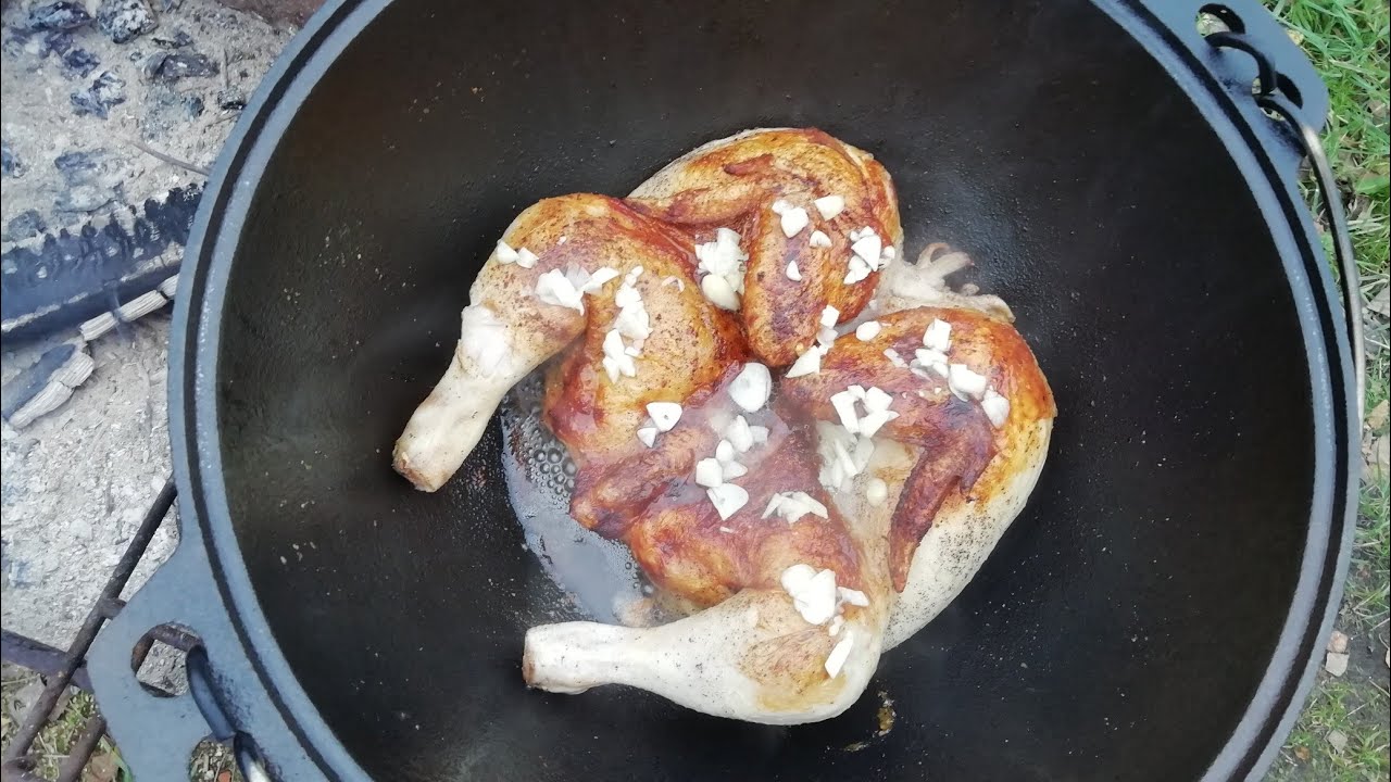 Курица на костре рецепт