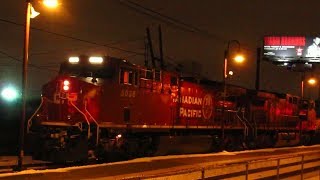 EVENING CP TRAIN AT MONTREAL LACHINE STATION 1-17-20