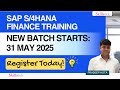 Starting New Batch - SAP S4 HANA Finance - 31st May'25 - Pradeep Hota - Register Now!