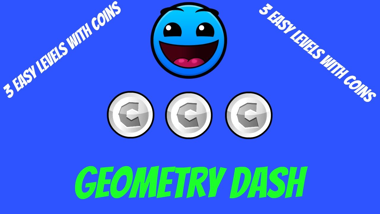 Geometry Dash - 3 easy levels with User Coins! - YouTube