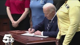 Biden announces tariffs on Chinese-made steel, batteries, cars, and semiconductors by 5NEWS 150 views 8 hours ago 1 minute, 8 seconds