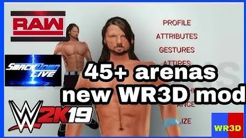 New WR3D mod by Mike Bail and AJ Styles: WR3D mod 20 Android PC version new features and weapons