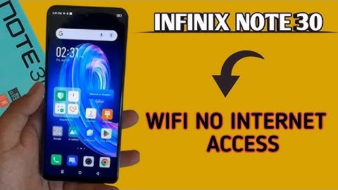 Wi Fi connected but no internet access infinix note 30, Wi Fi connect hone per bhi internet nahin ch