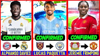 ALL LATEST CONFIRMED TRANSFER SUMMER AND RUMOURS 2024🔥 Frimpong, Alphonso, Paquetá, Sancho✅️