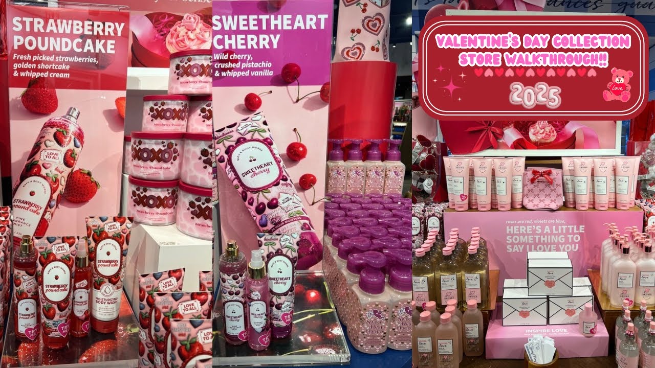 V-Day 2025 Collection Store Walkthrough | Strawberry Poundcake 🍓 Sweetheart Cherry 🍒 Inspire Love 🌹🩷