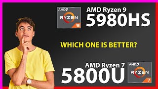 AMD Ryzen 9 5980HS vs AMD Ryzen 7 5800U Technical Comparison