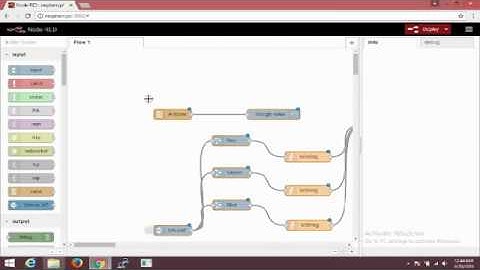 NodeRED on RPi controlling LEDs - Demo version