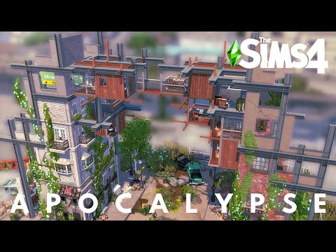 POST APOCALYPTIC HOUSE | OFF THE GRID | The Sims 4 Speed Build | NOCC