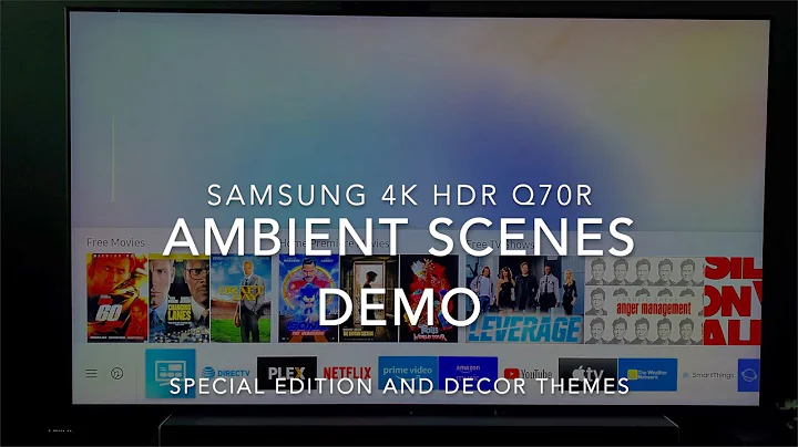 Samsung Q70R (2019) and Ambient mode demo