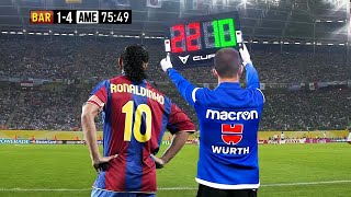 The Day Ronaldinho Substituted &amp; Changed the Game for Barcelona