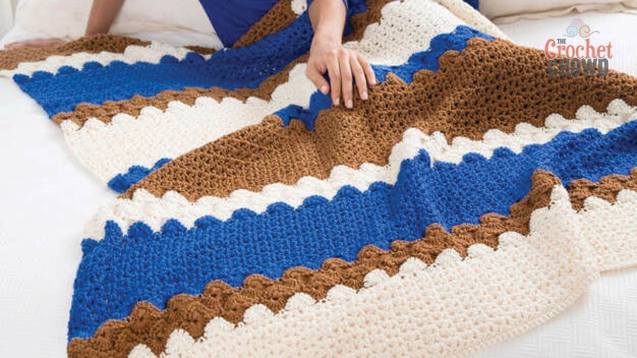 Crochet Sea to Shining Sea Throw - YouTube