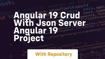 Angular 19 crud with json server angular 19 project