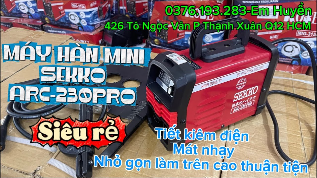 🔴Đàu tháng sale rẻ máy hàn mini sekko 230pro nhỏ gọn tiện lợi làm trên cao làm gia đình #minique 