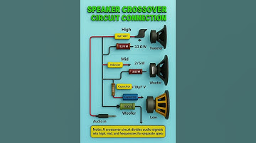 🔊 Speaker Crossover Circuit Connection | High, Mid & Low Frequency Explained 🎶