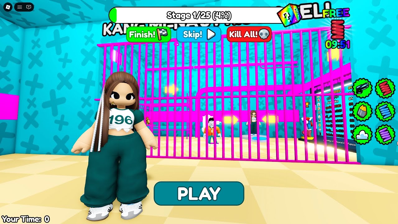 KANG MI-NA'S PRISON RUN! Obby roblox! Gameplay Walkthrough No Death 4K