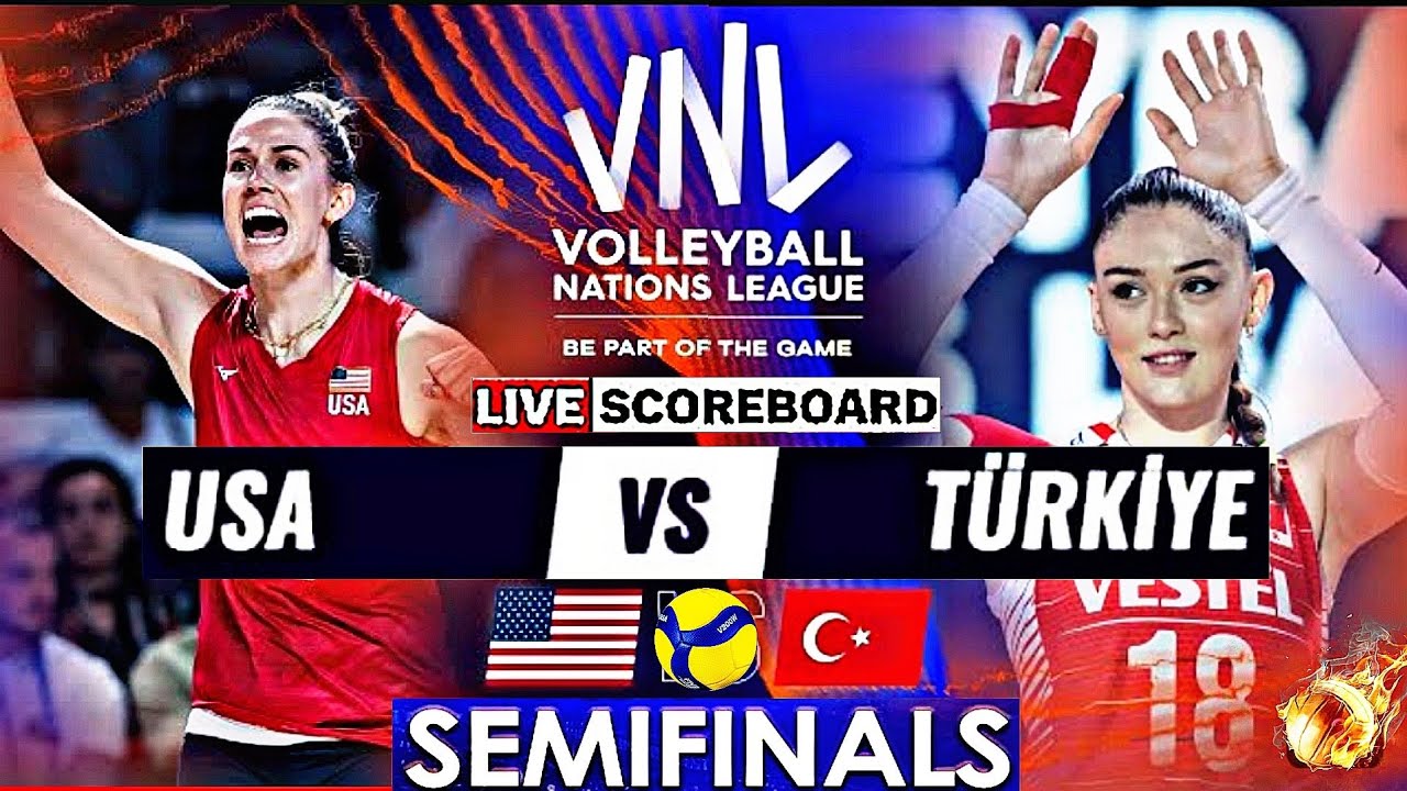 USA vs TURKEY Live Score Update Today Match VNL 2023 FIVB WOMENS VOLLEYBALL NATIONS LEAGUE