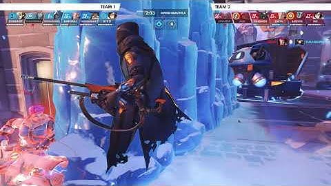 Overwatch - Mei/Roadhog Bots Stuck in Wall Bug (Replay Moment - Hard Bots)