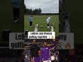 Bronny’s swing is looking nice 😮‍💨⛳️