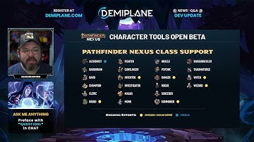 Dev Update - May 23, 2023 - Pathfinder Character Tools Open Beta Launch