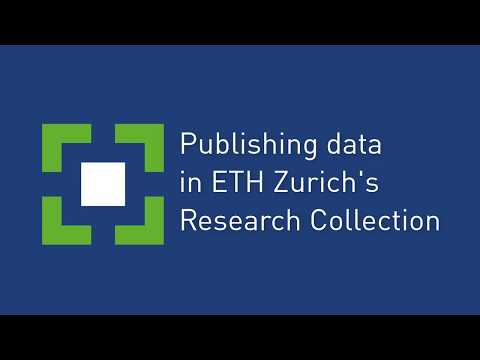 Publishing data in ETH Zurich’s Research Collection