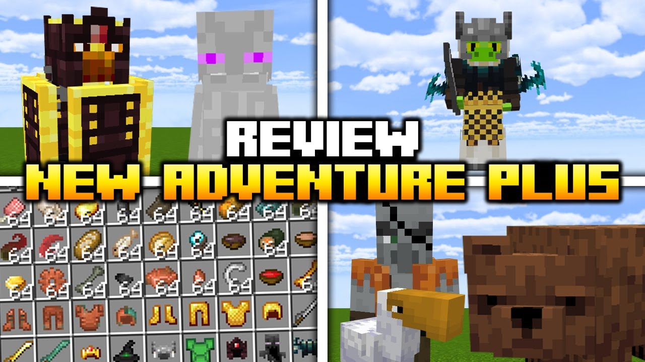NUEVO ADDON DE ENEMIGOS PARA MINECRAFT PE 1.20 | NEW ADVENTURE PLUS MOD ...