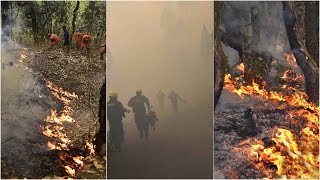 Massive fire in Uttarakhand forests