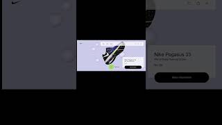 Nike Shoes UI Design Using HTML CSS and JavaScript screenshot 1
