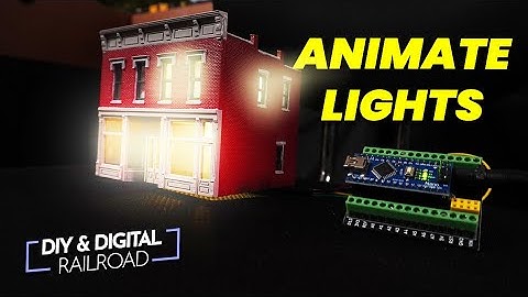 Animated Model Railroad Building Lights with Arduinos!