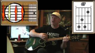 From Me To You - The Beatles - Acoustic Guitar Lesson (detune 1 fret) chords