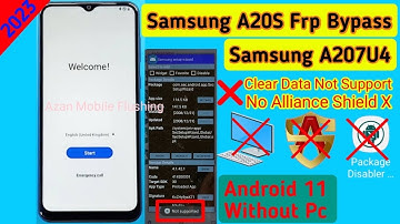 Without Pc - Samsung A20s Frp Bypass | SM-A207F U4 Frp Unlock (Clear Data Not Supported) Android 11