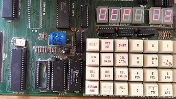 Display Character on Microprocessor 8085 kit without external interface with kit