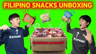 Filipino Snacks UNBOXING !!! | Korean Reaction