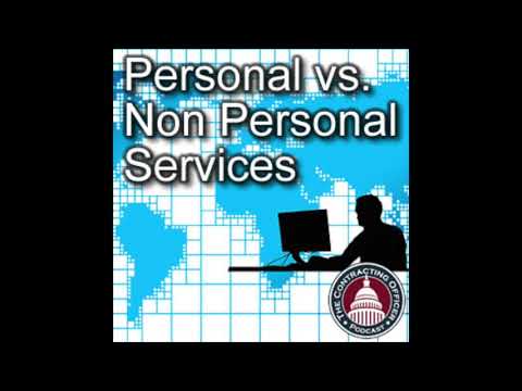 ვიდეო: რა არის არაპერსონალური მომსახურების კონტრაქტი?