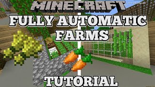 Two Working Fully Automatic Farms Minecraft Tutorial Easy by BarnzyMC  902 views 4 years ago 7 minutes, 53 seconds