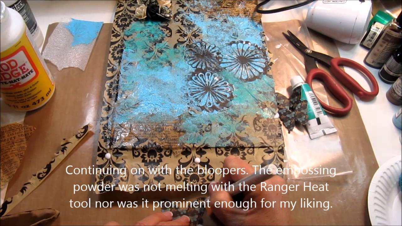 Mixed Media Monday - Art Journal Cover ICWIC - YouTube