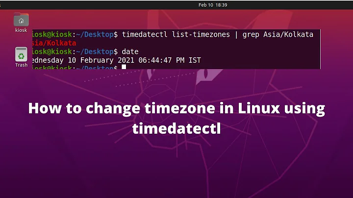 How to change timezone in Linux [Ubuntu] using timedatectl command